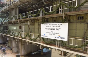 Kiellegung der Norwegian Joy